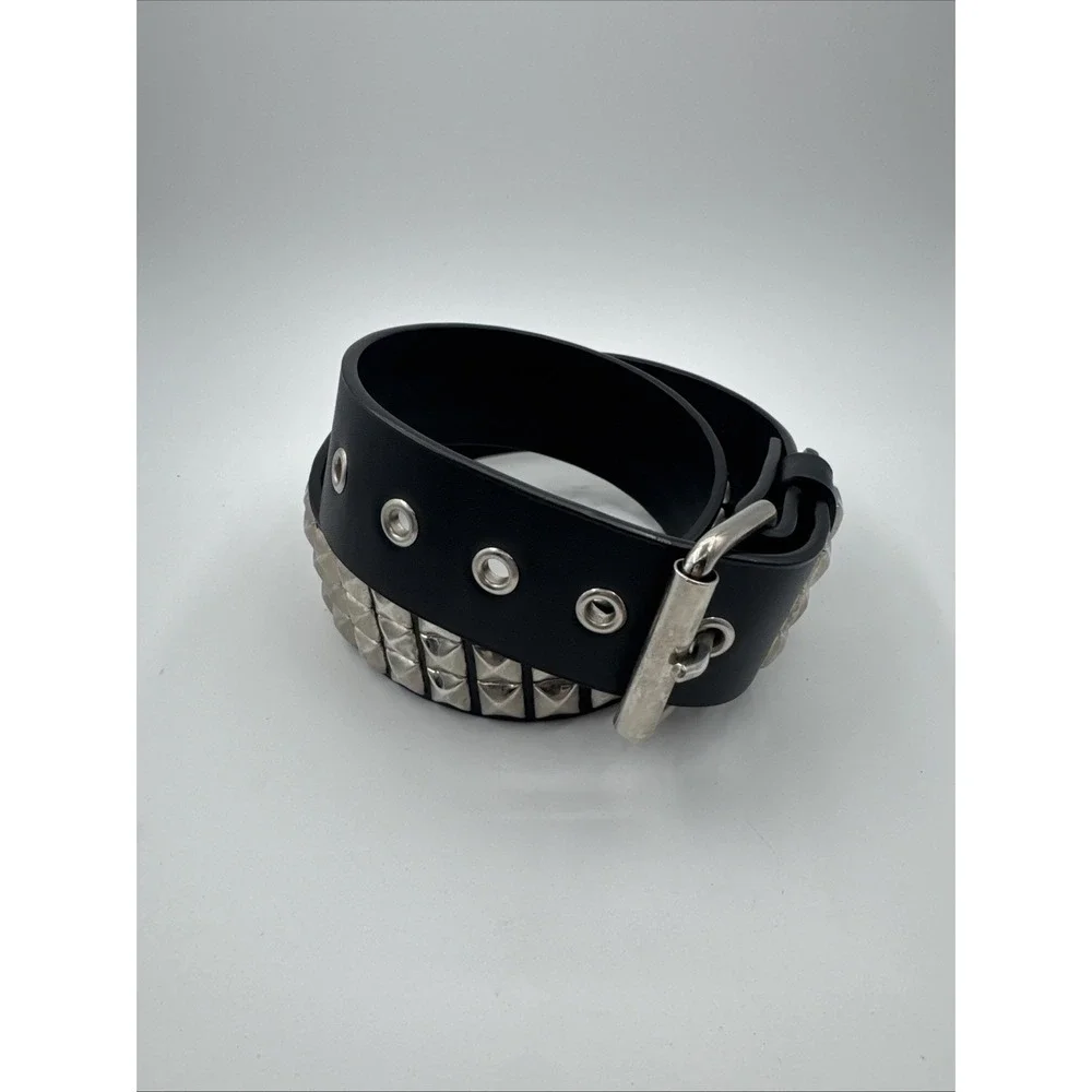 Punk Studded Belt for Women Rock Threads Goth Stud Pyramid Gothic Clothing Small